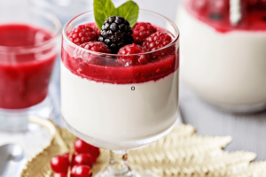 Panna-Cotta-com-Coulis-de-Frutas-Vermelhas-Buffet-Gustare